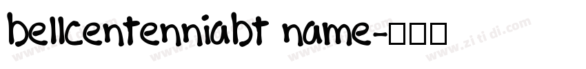 bellcentenniabt name字体转换
